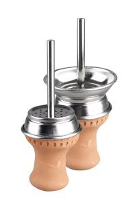 Kaya Mesh U-Boot Kaminkopf Stahl mit Rand - Ø 9 cm