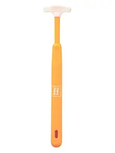Mee Mee Tender Tongue Cleaner Brush (Single Pack, Orange)