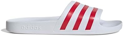 adidas Unisex - Adulto Adilette Aqua Slides Sandal, Ftwr White/Team Colleg Red/Ftwr White, 37 EU