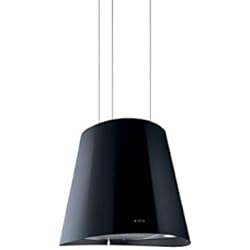 Elica Juno BL F/50 Lustre suspendu Noir 600m³/h - Hottes (600 m³/h, recirculation, Lustre suspendu, Noir, 20 W, 2 ampoule(s))