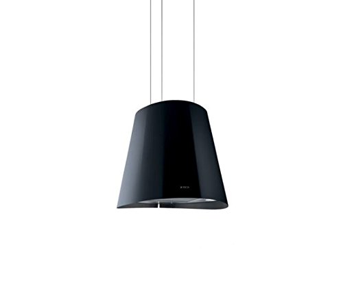 Elica Juno BL F/50 Lustre suspendu Noir 600m³/h - Hottes (600 m³/h, recirculation, Lustre suspendu, Noir, 20 W, 2 ampoule(s))