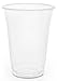 Produktbild Plantvibes ® 50 transparente Bio Einwegbecher | 100% kompostierbar & biologisch abbaubar | stabile Trinkbecher perfekt als Partybecher für Kaltgetränke | Bio Einweg-Geschirr | Bio Plastikbecher