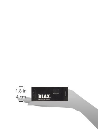 Blax Snag-Free Hair Elastics Haargummi 8 Stück Schwarz - 3