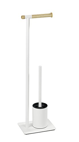Wenko 22511100 Stand Wc-Garnitur Macao WC-Bürstenhalter, Stahl, weiß, 15 x 21 x 70.5 cm - 2