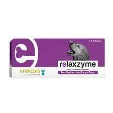 Relaxzyme Natural Enzyme Based Supplement Tablet for Medium and Large Breed Dogs 10Tab