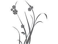 infactory Wand-Tattoo „Sommergräser“ 200 cm hoch - 3