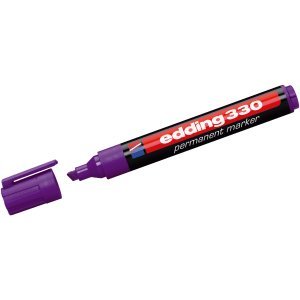 Preisvergleich Produktbild 10 x Edding Permanentmarker edding 330 Keilspitze 330 violett