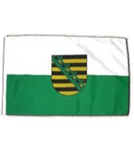 Sachsen-Anhalt Flagge 90x150 Cm - Polyester, Wetterfest & Beidseitig Bedruckt Mit Metallösen