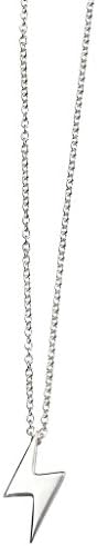 Sterling Silver Lightening Bolt Necklace