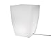 Produktbild 8 seasons design | Pflanztopf Blumenkübel beleuchtet Shining Pot eckig (E27 für LED, 50cm, 30l, Leucht-Übertopf mit Ablauf für innen & außen) weiß