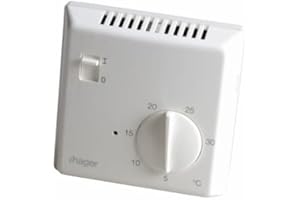 Hager - Thermostat simple électronique 25513 - HAGER : 25513