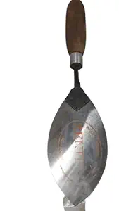 FTE Hand Trowel with Strong Metal Blade and Wooden Handle. Mason use for Leveling Plaster and Cement Work Size 30x8x3 cm