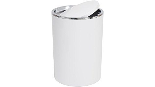 BISCHOF Kosmetik-Abfalleimer Chrom weiß - 2
