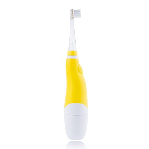 LemonBest® Gentle Vibrations Toothbrush LED Lights Child Electric Sonic Toothbrush Yellow