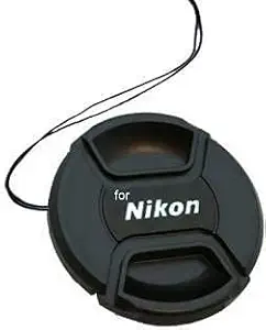 SUPERNIC 58MM Center Pinch Lens Cap Compatible with Nikon with Microfiber Cloth