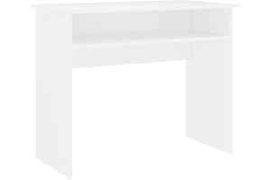 vidaXL Schreibtisch Computertisch Kinderschreibtisch Jugendschreibtisch PC Tisch Kinder Arbeitstisch Bürotisch Weiß 90x50x74cm Holzwerkstoff