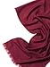 Produktbild Fransenschal Woll-Etamine, bordeaux, 100% Wolle, 180x45cm