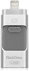 Aquarius iFlash Drive Memory Stick USB/Micro USB interface flash drive HD Pendrive Lightning data for iPhone/iPad/iPod/Android Smartphones/Tablets, Usb interface Pen Drive for Windows's PC/MAC (16GB, Silver)