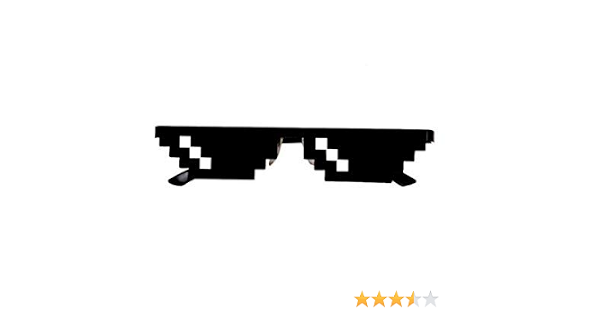 op. H singola fila mosaico occhiali Thug Life GLASSES 8 pixel occhiali da  sole Toys : Amazon.it: Casa e cucina