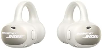 Baseus Inspire XC1 Cuffie Open-Ear, Sound by Bose, Cuffie Bluetooth Cloud Comfort, con Dolby Audio | Hi-Res | Driver Ibrido a 2 Vie | Tweeter Knowles BA, Autonomia 40 h, IP66, Bianco Stellare