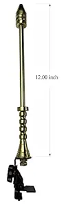 EncoreAuto Gold Car Flag Rod with Universal Bracket for All Car Models/Judgement Rod/Corner Rod