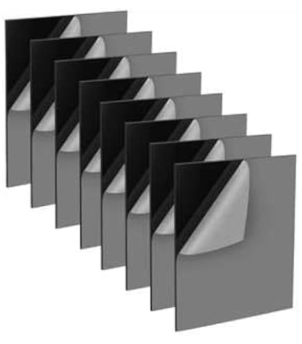 5 Plaques Acrylique Noires 20x30cm 2mm - Feuilles Plastique Pour DIY Cadres Et Décoration