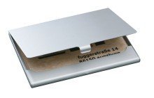 Preisvergleich Produktbild Sigel© Visitenkarten-Etui, silber, matt