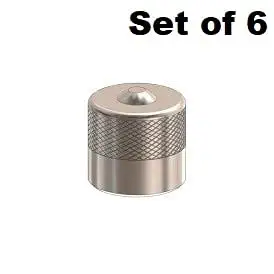 DELUX AUTOMOTIVE Metal Car Wheel Universal Tire Stem Covers Compatible for