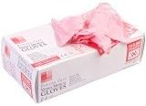 4 x Box of 100 Disposable Nitrile Powder Free Glove Black / Pink / Purple (medium, pink)