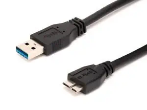 Transcend OEM USB 3.0 A to Micro B SuperSpeed Cable for WD/Seagate/Toshiba/Samsung/Hitachi External Hard Drives (45cm - 1.5ft)