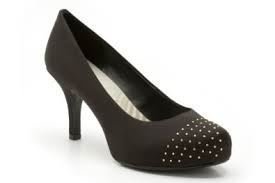 Womens Clarks Black Fabric Drum Time Shoes 6D