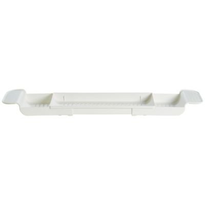 madesmart® Längenverstellbare Badewannenbrücke, für Badeutensilien, Polypropylen