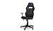 Produktbild Furnhouse Space Drehbarer, Höhenverstellbar, Kipp Bürostuhl, Blau PU Sitz, Schwarz Nylon Rollen Dreh-& Arbeitshocker, Basis Massivholz, Kunststoff, 65x65x110/120