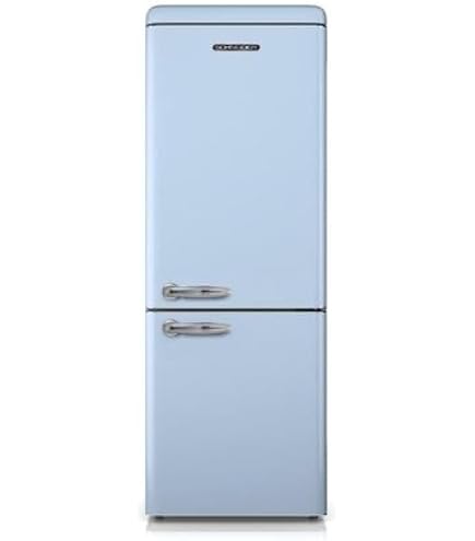 Réfrigérateur Vintage Schneider 302L – Froid Brassé, 3 Clayettes Verre, Noir – Économe Et Silencieux - 10