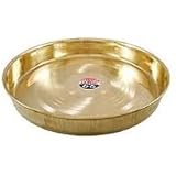 Divine Shoppe Brass Puja hali, 8 Inches (Multicolour)