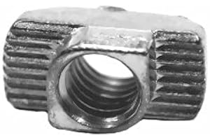 WELOE 100 x Hammermutter, Nut 10 (10 mm Nut), m8 Innengewinde, aus Eisen, verzinkt, 1,55 x 0,78 x 0,62 Zentimeter