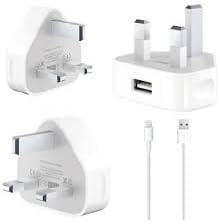 RS Traders Adapter Plug &amp; Charger USB Data Cable iPhone 5 5S 5C 6 6 Plus iPad and iPod (Non Retail Packaged)