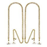  CHIC tono de oro con brillantes de tirantes de sujetador ajustable - diseño de diamantes