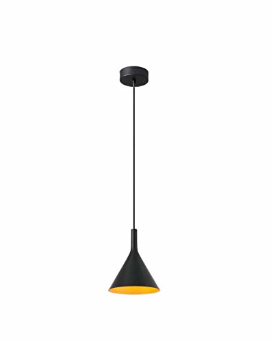 Preisvergleich Produktbild Faro Barcelona Pam 64162 – Pendelleuchte inklusive Leuchtmittel LED, 24 W, Schwarz
