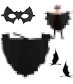 Disfraz De Murciélago De Halloween Para Niños, Con Alas De Cosplay