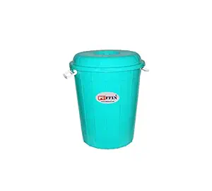 PUFFIN Multipurpose Plastic Storage Bucket Drum 50Ltr with Lid