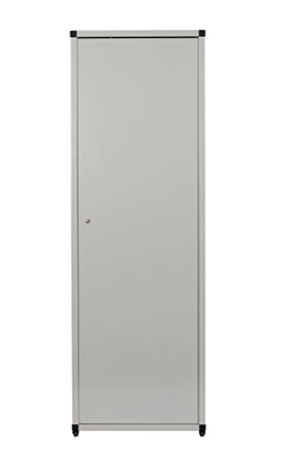 XL Metallschrank in Hellgrau mit 4 höhenverstellbaren Böden. Außenmaß 60 x 44 x 180 cm. Solide Konstruktion, TÜV geprüft. - 6