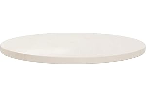 Annlera Tischplatte aus Holz Runder Desktop Dekorplatte Schutzplatte Ersatztischplatte für Esstische Couchtische oder Gartentische Modernes Design Leicht zu Reinigen Weiß 60x2,5 cm