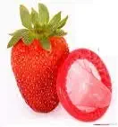 srazimart Penis Type With Female Condom- Strawberry(Set Of 3)