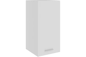 vidaXL Mobile sospeso Lyon, 29,5x31x60 cm, Legno ingegnerizzato, Bianco, Contenitore da Parete, Bagno & Cucina, Portata Massima 60 kg