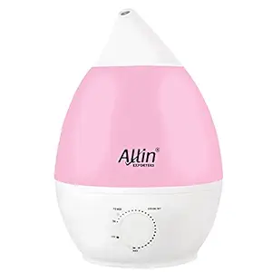Allin Exporters Ultrasonic Humidifier and Purifier Cool Mist with LED Light (2.4L, Pink)
