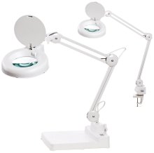 Preisvergleich Produktbild Alco Lupenleuchte 9111 m.Standfuß weiß, Art.Nr. 9111