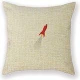 Customized Standard Pillowcase Cartoon Space Rocket Space Craft Spaceship Throw Pillow 18 X 18 Square Pillowcase Throw Pillow Cover Cushion