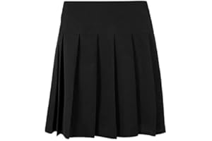 GADGETS MAFIA School Girls Ladies Women All Round Pleated Zip Drop Waist Skirt Available Sizes 9 to 16 Years Women UK Size 10 to 20