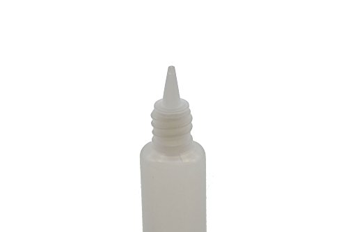 10 x 30ml Stiftflaschen bzw. Unicorn Bottle – Kunststoffflaschen aus weichem PE (weiß/transparent) – Liquid Flasche für E-Liquid – einfaches befüllen von E-Zigaretten – Tropfflaschen,Dosierflaschen,Dropper Flaschen,Quetschflaschen - 4